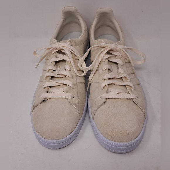 adidas Men's Campus Stitch and Turn Sneakers Shoes Chalk White Low Cut Suede 11 - Picture 3 of 9